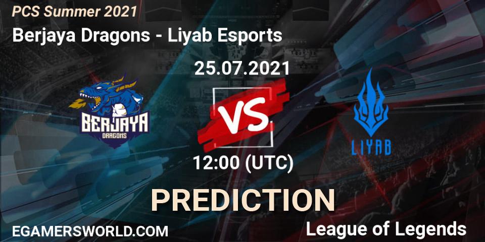 Prognoza Berjaya Dragons - Liyab Esports. 25.07.2021 at 12:00, LoL, PCS Summer 2021