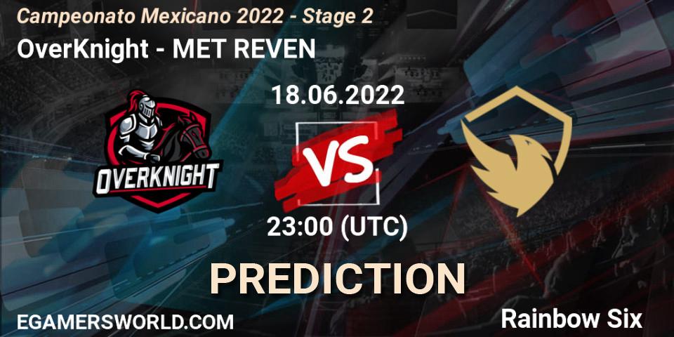 Prognoza OverKnight - MeT Esports Club. 19.06.2022 at 00:00, Rainbow Six, Campeonato Mexicano 2022 - Stage 2