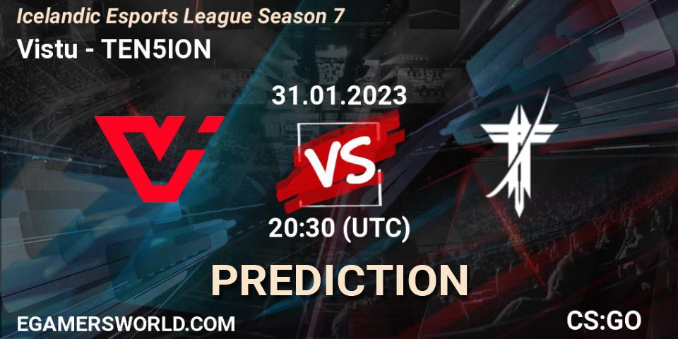 Prognoza Viðstöðu - TEN5ION. 31.01.23, CS2 (CS:GO), Icelandic Esports League Season 7