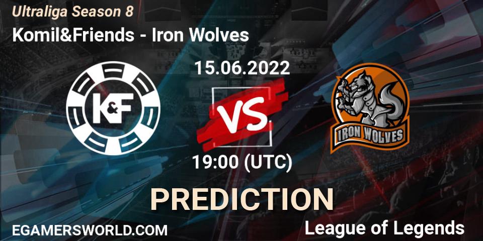 Prognoza Komil&Friends - Iron Wolves. 15.06.2022 at 19:00, LoL, Ultraliga Season 8