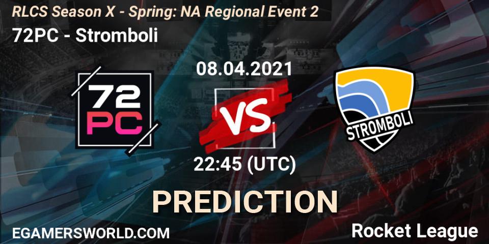 Prognoza 72PC - Stromboli. 08.04.2021 at 22:45, Rocket League, RLCS Season X - Spring: NA Regional Event 2