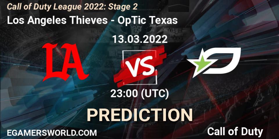 Prognoza Los Angeles Thieves - OpTic Texas. 13.03.22, Call of Duty, Call of Duty League 2022: Stage 2