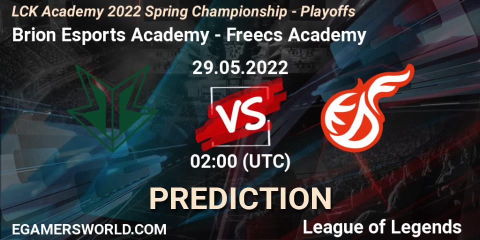 Prognoza Brion Esports Academy - Freecs Academy. 29.05.2022 at 02:00, LoL, LCK Academy 2022 Spring Championship - Playoffs