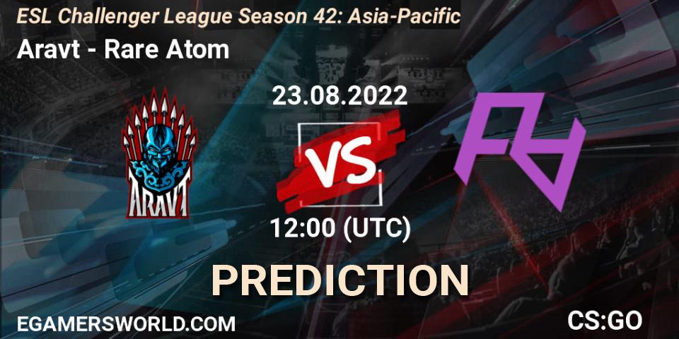 Prognoza Aravt - Rare Atom. 23.08.2022 at 12:00, Counter-Strike (CS2), ESL Challenger League Season 42: Asia-Pacific