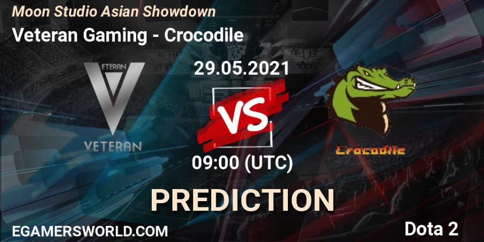 Prognoza Veteran Gaming - Crocodile. 29.05.2021 at 09:20, Dota 2, Moon Studio Asian Showdown