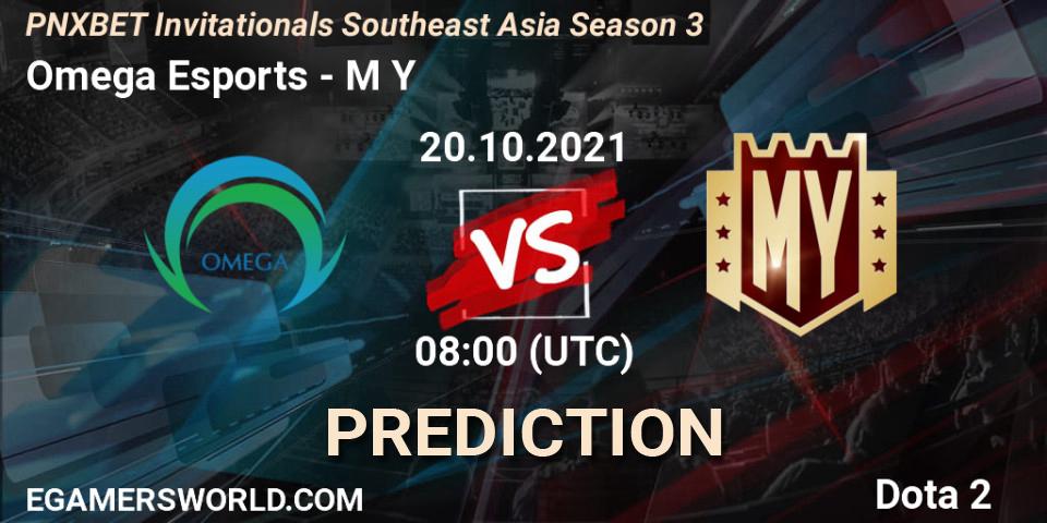 Prognoza Omega Esports - M Y. 20.10.2021 at 08:15, Dota 2, PNXBET Invitationals Southeast Asia Season 3