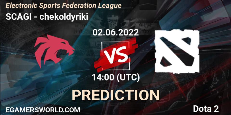 Prognoza SCAGI - chekoldyriki. 02.06.2022 at 14:04, Dota 2, Electronic Sports Federation League
