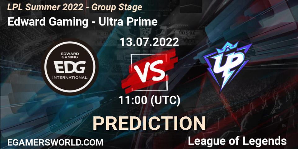 Prognoza Edward Gaming - Ultra Prime. 13.07.2022 at 11:45, LoL, LPL Summer 2022 - Group Stage