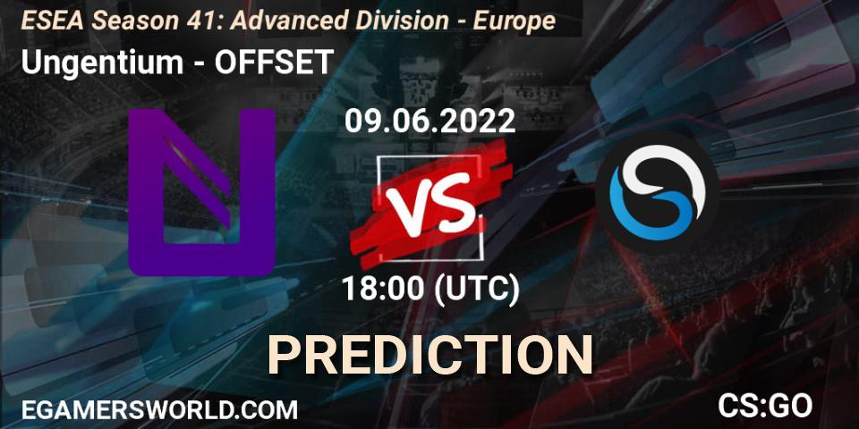 Prognoza Ungentium - OFFSET. 09.06.22, CS2 (CS:GO), ESEA Season 41: Advanced Division - Europe