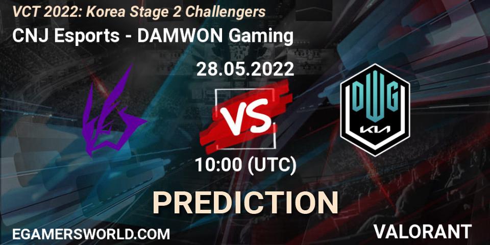Prognoza CNJ Esports - DAMWON Gaming. 28.05.22, VALORANT, VCT 2022: Korea Stage 2 Challengers