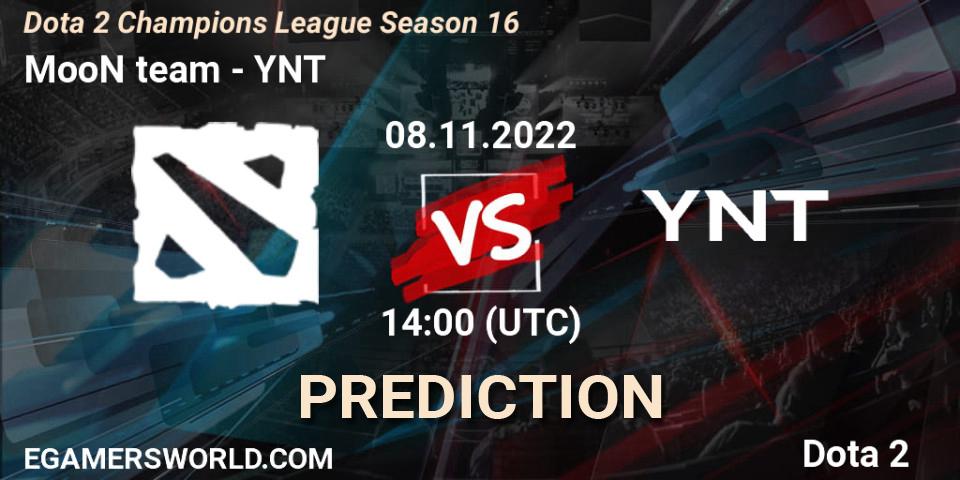 Prognoza MooN team - YNT. 08.11.2022 at 14:19, Dota 2, Dota 2 Champions League Season 16