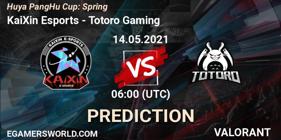 Prognoza KaiXin Esports - Totoro Gaming. 14.05.2021 at 06:00, VALORANT, Huya PangHu Cup: Spring