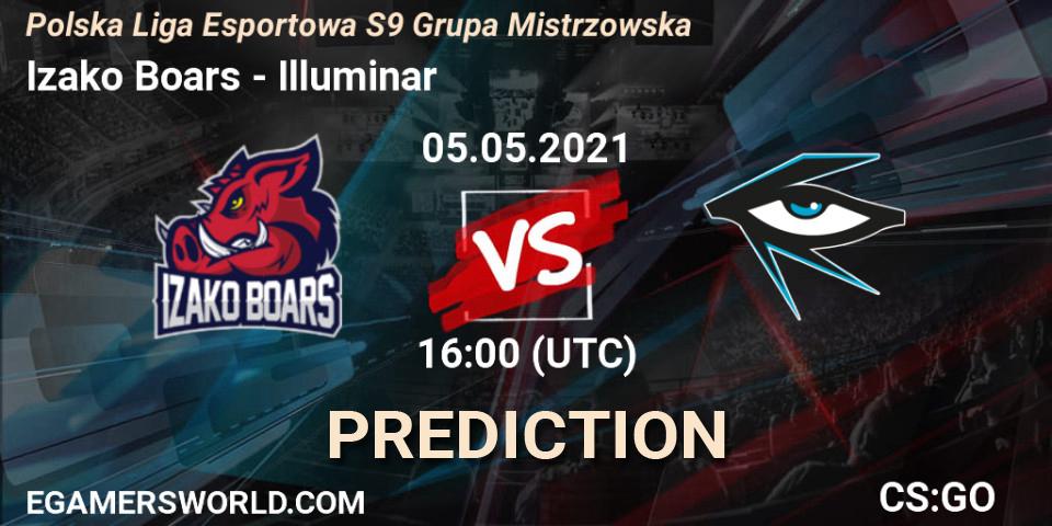 Prognoza Izako Boars - Illuminar. 05.05.2021 at 16:00, Counter-Strike (CS2), Polska Liga Esportowa S9 Grupa Mistrzowska