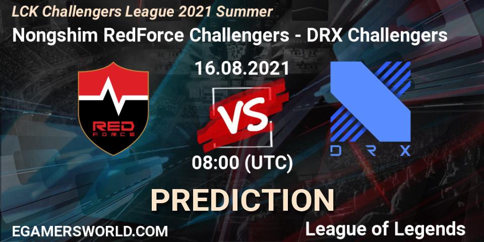 Prognoza Nongshim RedForce Challengers - DRX Challengers. 16.08.2021 at 08:00, LoL, LCK Challengers League 2021 Summer