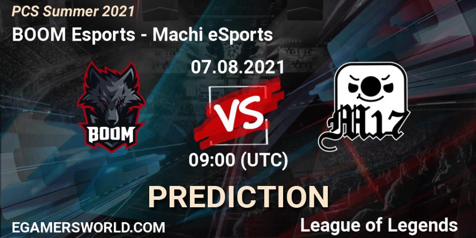 Prognoza BOOM Esports - Machi eSports. 07.08.21, LoL, PCS Summer 2021