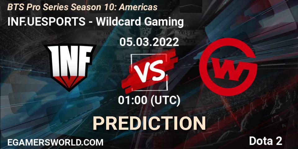 Prognoza INF.UESPORTS - Wildcard Gaming. 05.03.22, Dota 2, BTS Pro Series Season 10: Americas