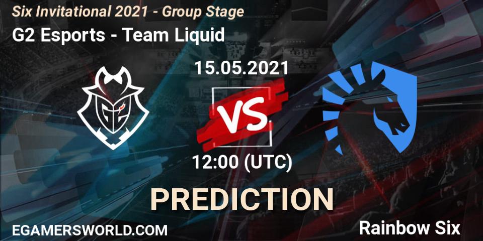 Prognoza G2 Esports - Team Liquid. 15.05.21, Rainbow Six, Six Invitational 2021 - Group Stage