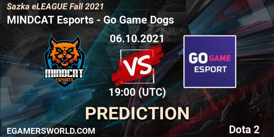 Prognoza MINDCAT Esports - Go Game Dogs. 06.10.2021 at 19:30, Dota 2, Sazka eLEAGUE Fall 2021