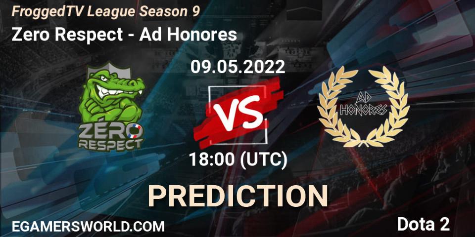 Prognoza Zero Respect - Ad Honores. 09.05.2022 at 18:04, Dota 2, FroggedTV League Season 9