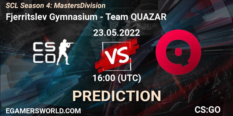 Prognoza Fjerritslev Gymnasium - QUAZAR. 23.05.2022 at 16:00, Counter-Strike (CS2), SCL Season 4: Masters Division