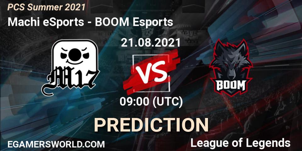 Prognoza Machi eSports - BOOM Esports. 21.08.21, LoL, PCS Summer 2021