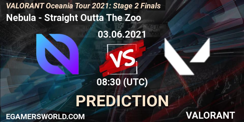 Prognoza Nebula - Straight Outta The Zoo. 03.06.2021 at 08:30, VALORANT, VALORANT Oceania Tour 2021: Stage 2 Finals