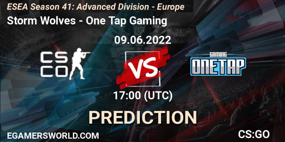 Prognoza Storm Wolves - One Tap Gaming. 09.06.2022 at 17:00, Counter-Strike (CS2), ESEA Season 41: Advanced Division - Europe