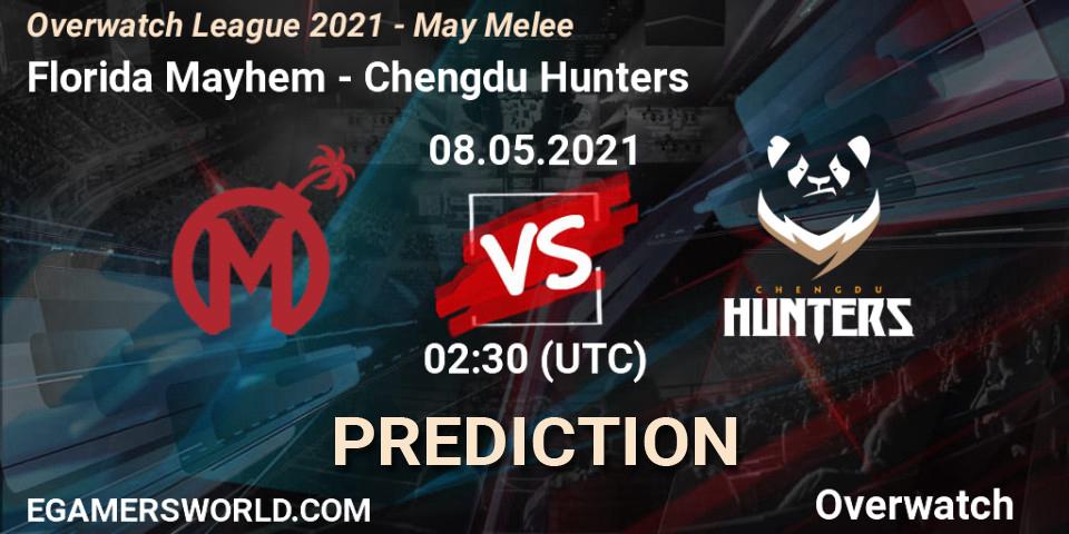 Prognoza Florida Mayhem - Chengdu Hunters. 08.05.21, Overwatch, Overwatch League 2021 - May Melee