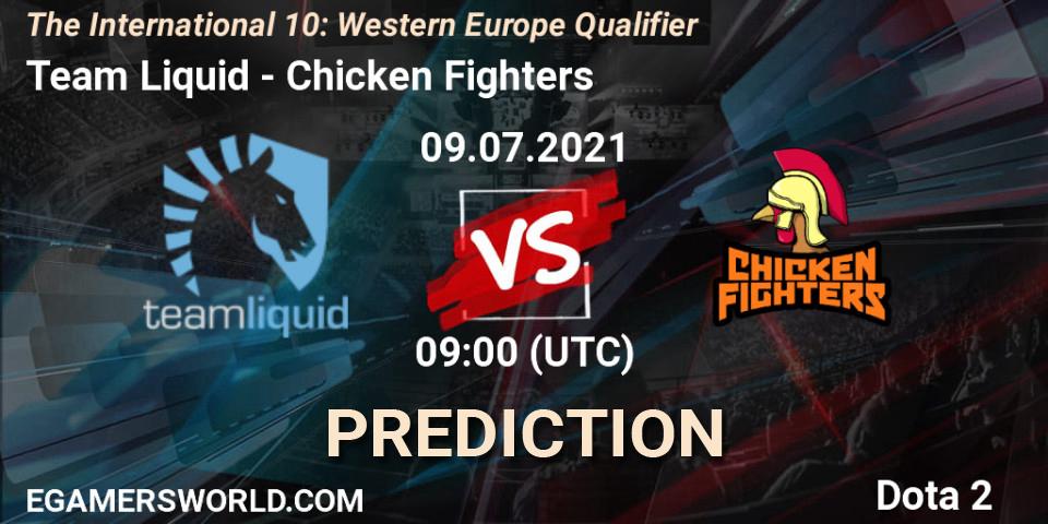 Prognoza Team Liquid - Chicken Fighters. 09.07.2021 at 09:04, Dota 2, The International 10: Western Europe Qualifier