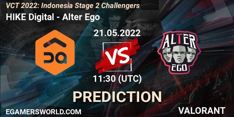 Prognoza HIKE Digital - Alter Ego. 21.05.2022 at 12:45, VALORANT, VCT 2022: Indonesia Stage 2 Challengers