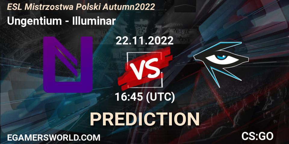 Prognoza Ungentium - Illuminar. 22.11.2022 at 21:45, Counter-Strike (CS2), ESL Mistrzostwa Polski Autumn 2022
