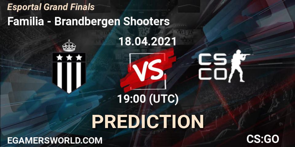 Prognoza Familia - Brandbergen Shooters. 18.04.2021 at 19:00, Counter-Strike (CS2), Esportal Grand Finals