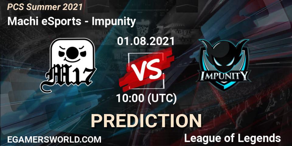 Prognoza Machi eSports - Impunity. 01.08.21, LoL, PCS Summer 2021