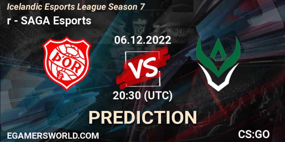 Prognoza Þór - SAGA Esports. 06.12.2022 at 20:30, Counter-Strike (CS2), Icelandic Esports League Season 7