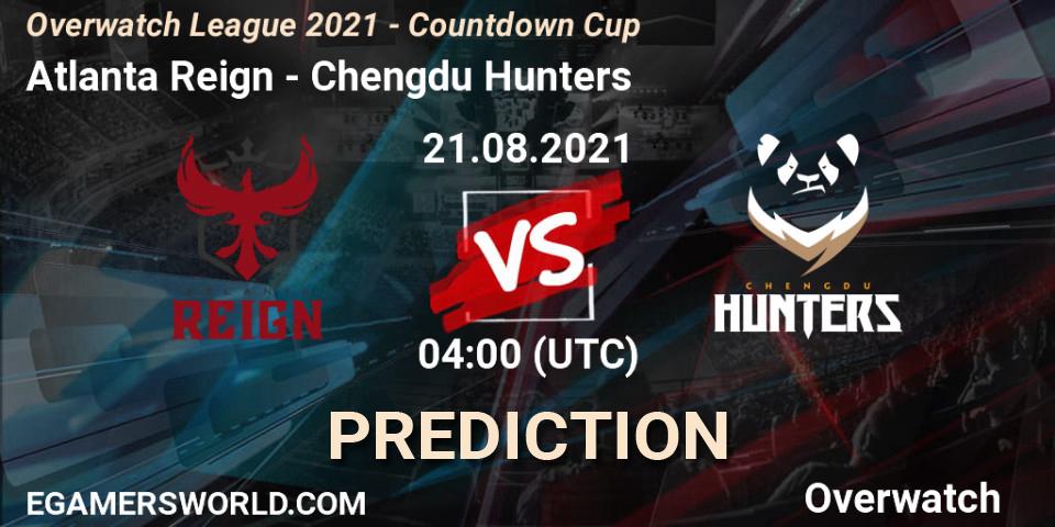 Prognoza Atlanta Reign - Chengdu Hunters. 21.08.2021 at 04:00, Overwatch, Overwatch League 2021 - Countdown Cup