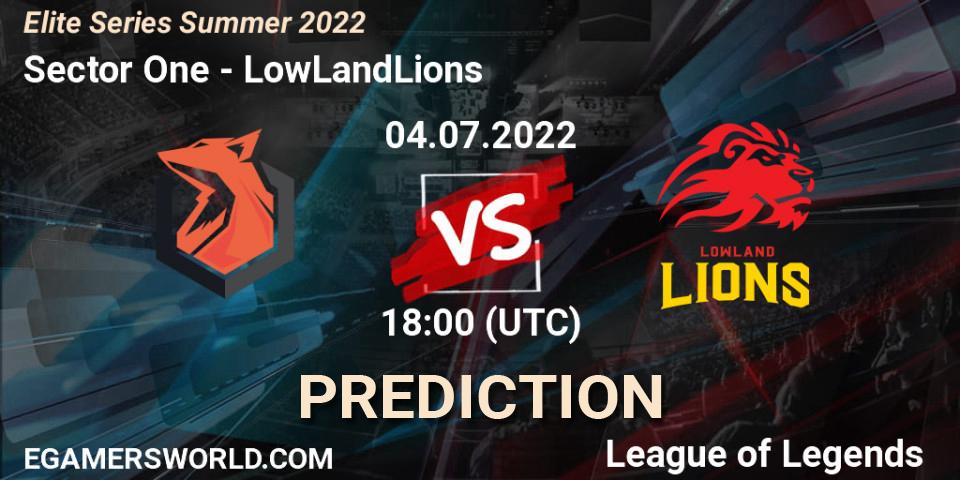 Prognoza Sector One - LowLandLions. 04.07.22, LoL, Elite Series Summer 2022
