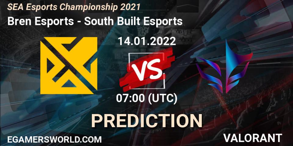 Prognoza Bren Esports - South Built Esports. 14.01.2022 at 08:30, VALORANT, SEA Esports Championship 2021