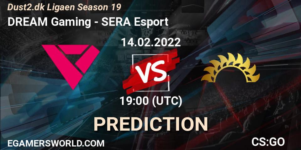 Prognoza DREAM Gaming - SERA Esport. 14.02.2022 at 19:00, Counter-Strike (CS2), Dust2.dk Ligaen Season 19