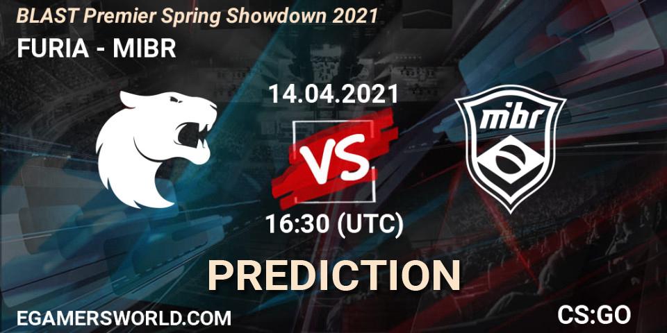 Prognoza FURIA - MIBR. 14.04.2021 at 16:05, Counter-Strike (CS2), BLAST Premier Spring Showdown 2021