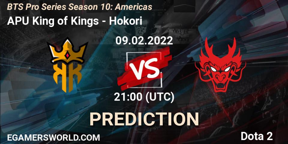 Prognoza APU King of Kings - Hokori. 09.02.2022 at 21:00, Dota 2, BTS Pro Series Season 10: Americas
