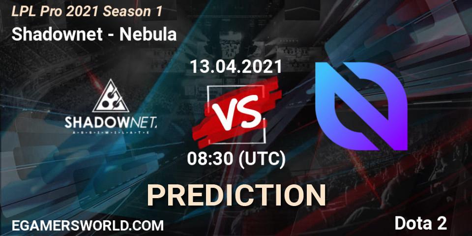 Prognoza Shadownet - Nebula. 13.04.2021 at 08:36, Dota 2, LPL Pro 2021 Season 1