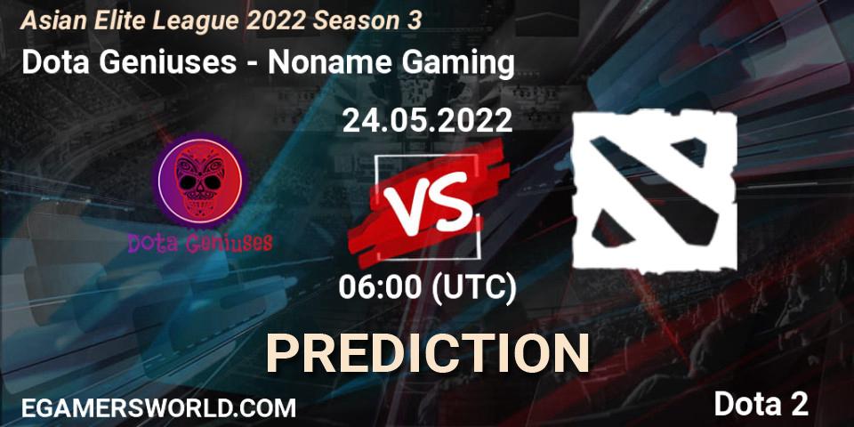 Prognoza Dota Geniuses - Noname Gaming. 24.05.2022 at 05:58, Dota 2, Asian Elite League 2022 Season 3