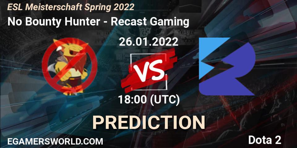 Prognoza No Bounty Hunter - Recast Gaming. 26.01.2022 at 18:07, Dota 2, ESL Meisterschaft Spring 2022