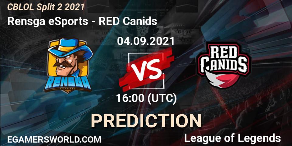 Prognoza Rensga eSports - RED Canids. 04.09.21, LoL, CBLOL Split 2 2021