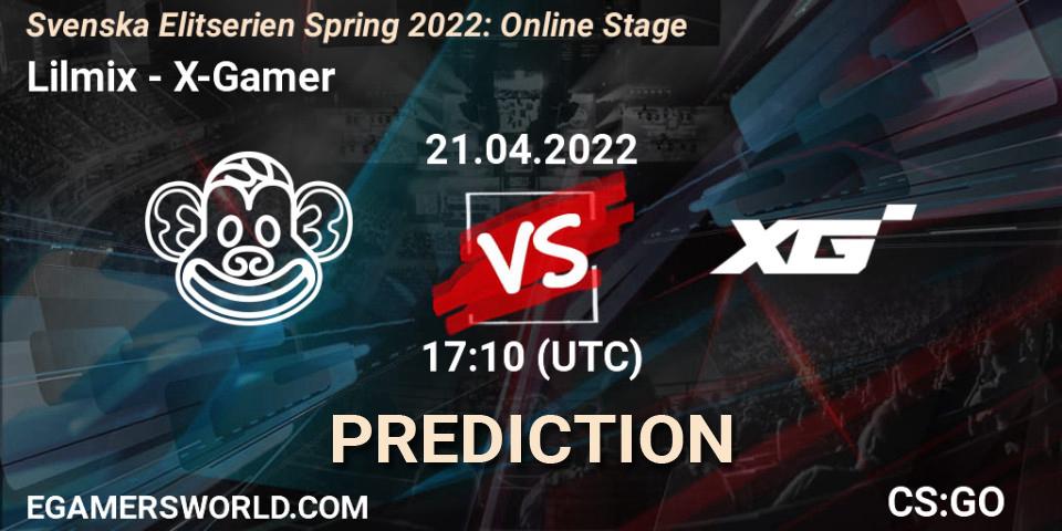 Prognoza Lilmix - X-Gamer. 21.04.2022 at 17:10, Counter-Strike (CS2), Svenska Elitserien Spring 2022: Online Stage