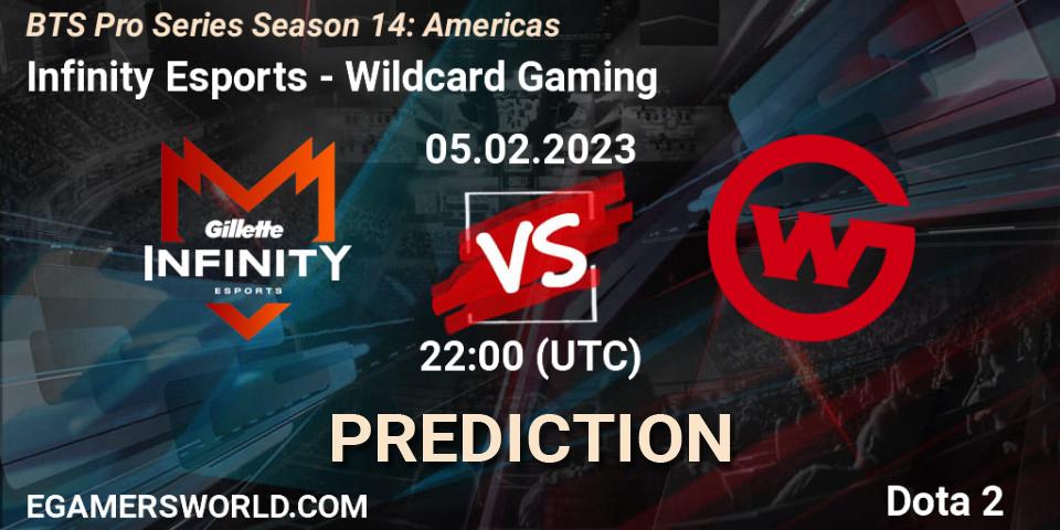 Prognoza Infinity Esports - Wildcard Gaming. 05.02.23, Dota 2, BTS Pro Series Season 14: Americas