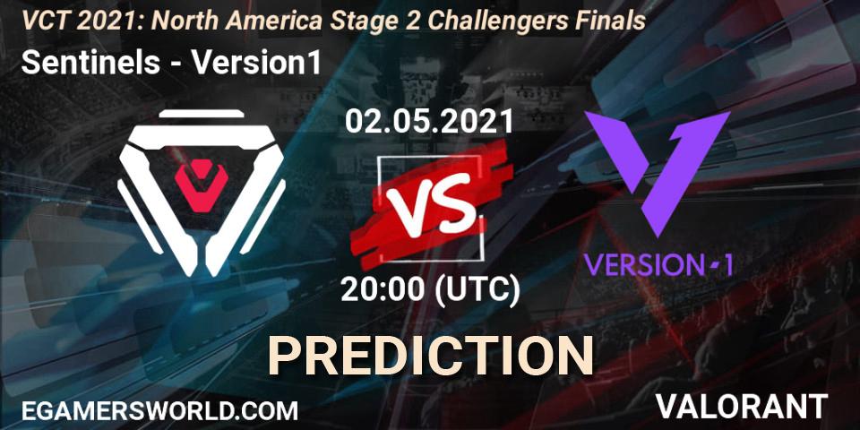 Prognoza Sentinels - Version1. 02.05.2021 at 20:00, VALORANT, VCT 2021: North America Stage 2 Challengers Finals