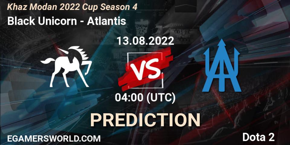Prognoza Black Unicorn - Atlantis. 13.08.2022 at 04:23, Dota 2, Khaz Modan 2022 Cup Season 4