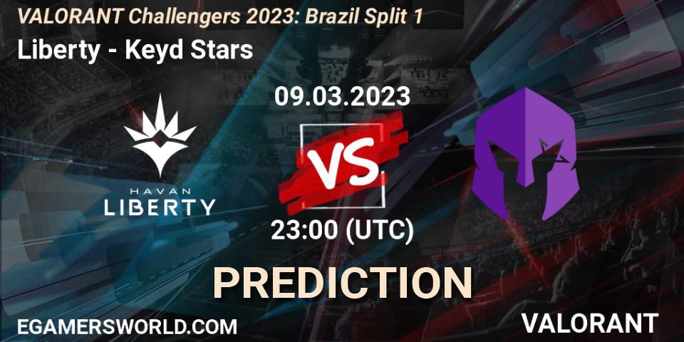 Prognoza Liberty - Keyd Stars. 09.03.2023 at 23:45, VALORANT, VALORANT Challengers 2023: Brazil Split 1