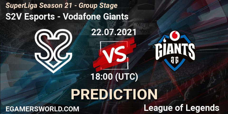 Prognoza S2V Esports - Vodafone Giants. 22.07.21, LoL, SuperLiga Season 21 - Group Stage 